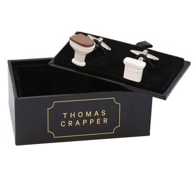 Thomas Crapper Cufflinks With Box