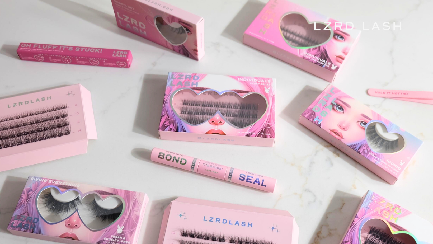 LZRD LASH vegan eyelashes and accessories