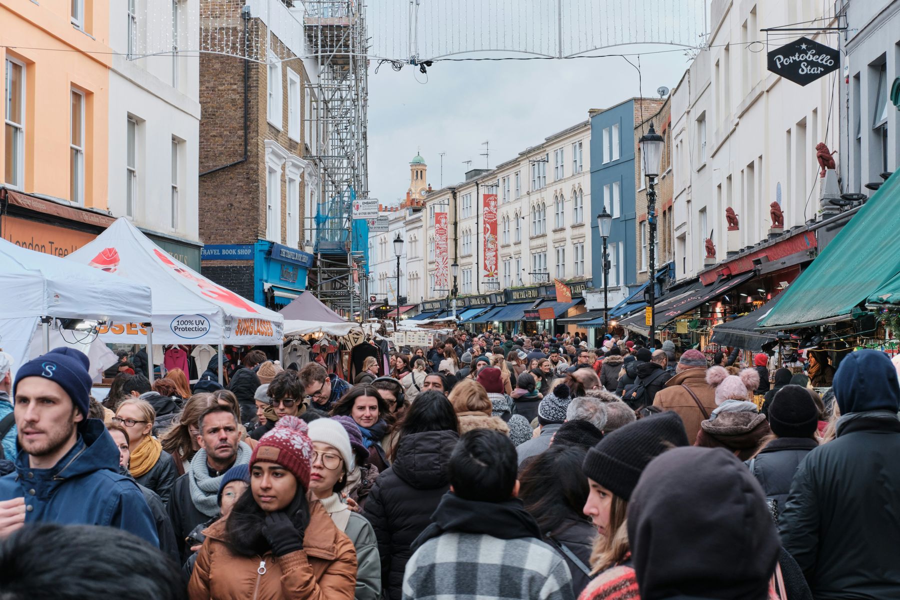 Portobello Market Road, London