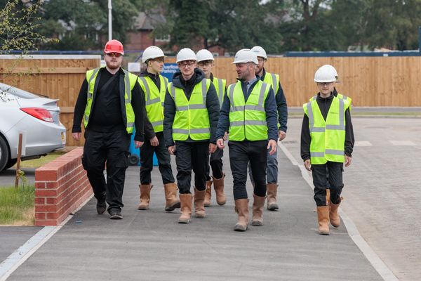 Dixons Brooklands Academy visit to Miller Homes Varsity Quarter development, Northenden.