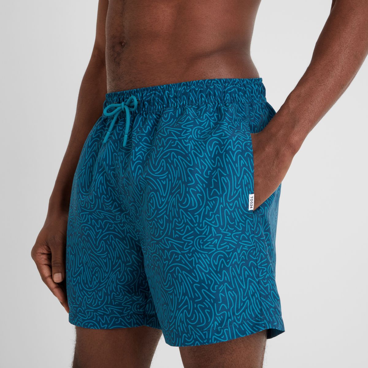 Kai Men's Shorts - Night Sea Sketch Print