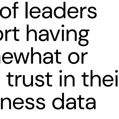 Research findings: Trust in data