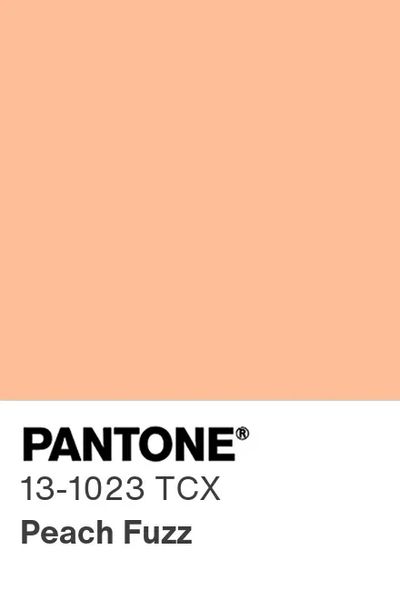 Pantone Peach Fuzz 2024 Color of the Year