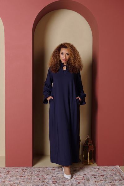 MULU NALA Kaftan - Navy Blue