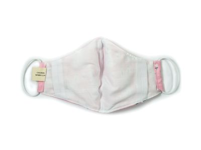 Inside Pink Bunny Rabbits cotton children's face mask from Cocorose London