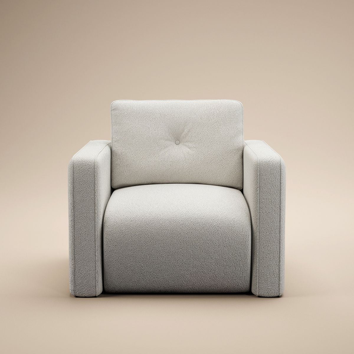 Solace+Co Wilfie Chenille Armchair - Beige