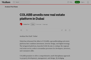 Screencapture of Arabian Post - Medium