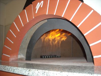 A commercial gas-fired pizza oven from Valoriani UK