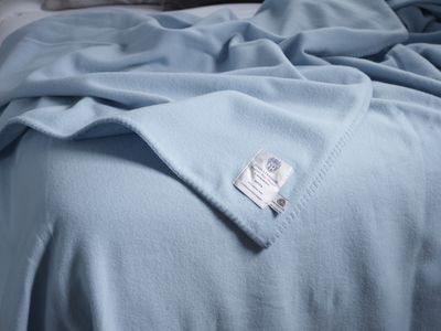 Pure Merino Wool Blanket – Siesta - Blue