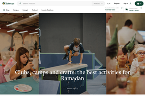 Screencapture of Spinneys.com