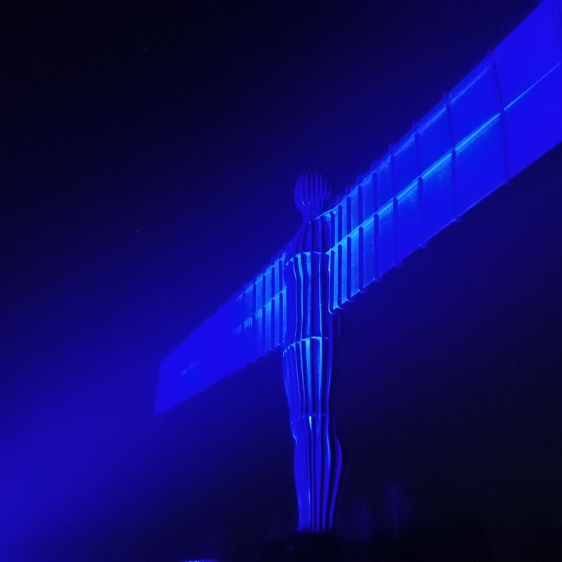 Angel of the North, #LightItBlue