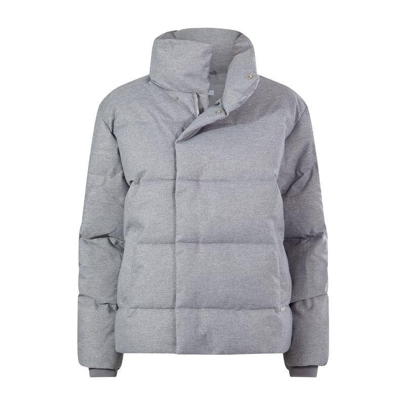 Allitt Womens Short Insulated Padded Jacket - Ice Grey Melange