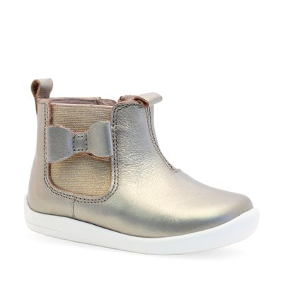 Wonderland Gold Metallic Leather Boots