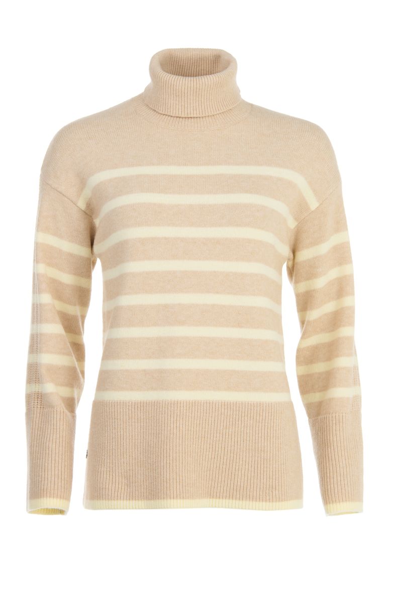 Brakeburn Chunky Stripe Knitted Roll Neck  (cut out) - £69.99