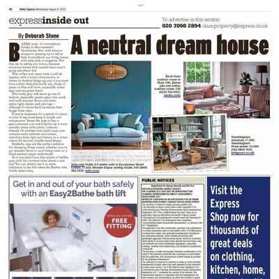 Screencapture of Daily Express