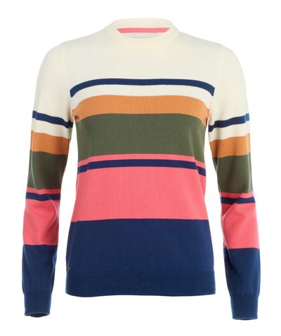 Brakeburn Horizon Stripe Knitted Crew Neck (cut out) - £54.99