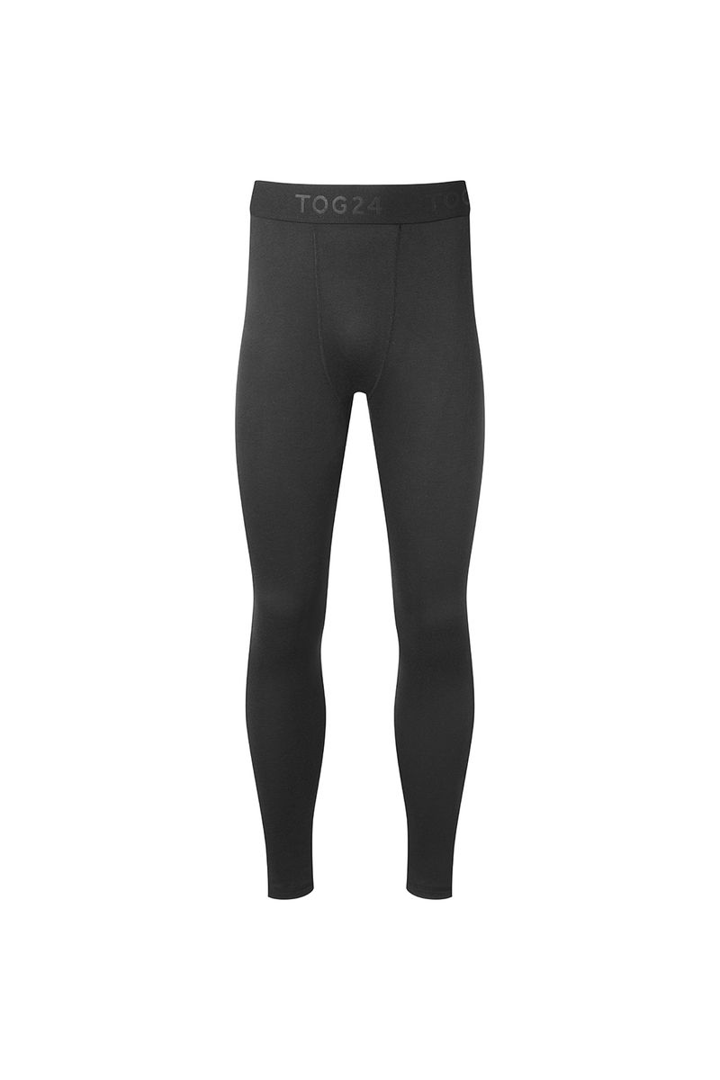 Meru Men's Cashmere Touch Base Layer Set (Leggings) - Black