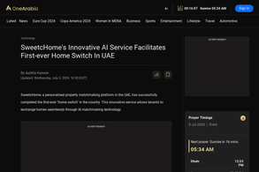 Screencapture of OneArabia (MENA)