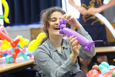 Warminster School balloon making workshop