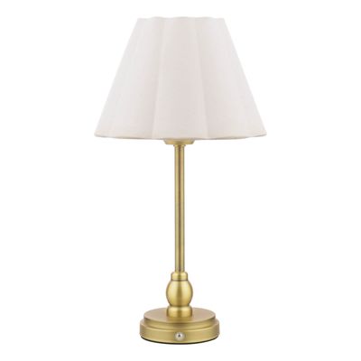 Erin Rechargeable Table Lamp in Antique Brass