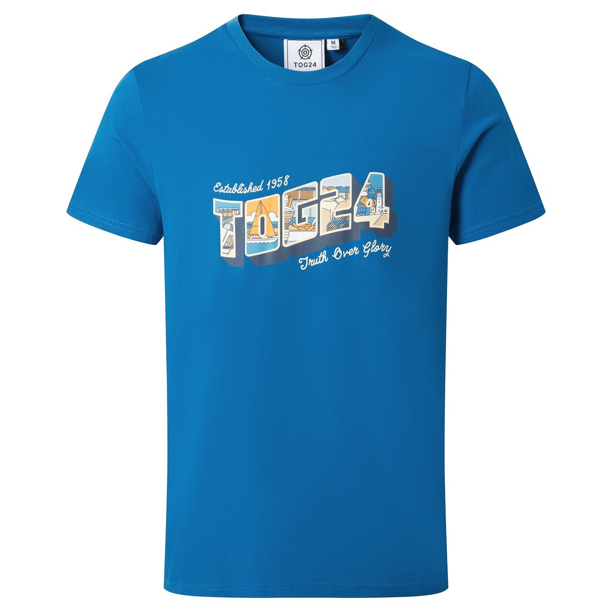 Woodley Men's T-Shirt - Peacock Blue