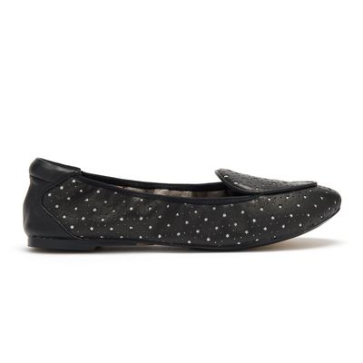 Cocorose Clapham Black with Silver Stars loafer