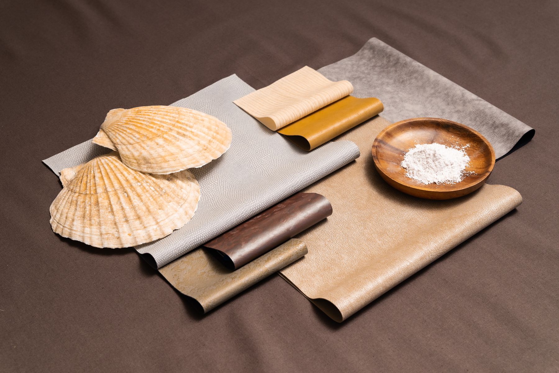 Ultrafabrics research lab testing with bio-based sea shell ingredients.