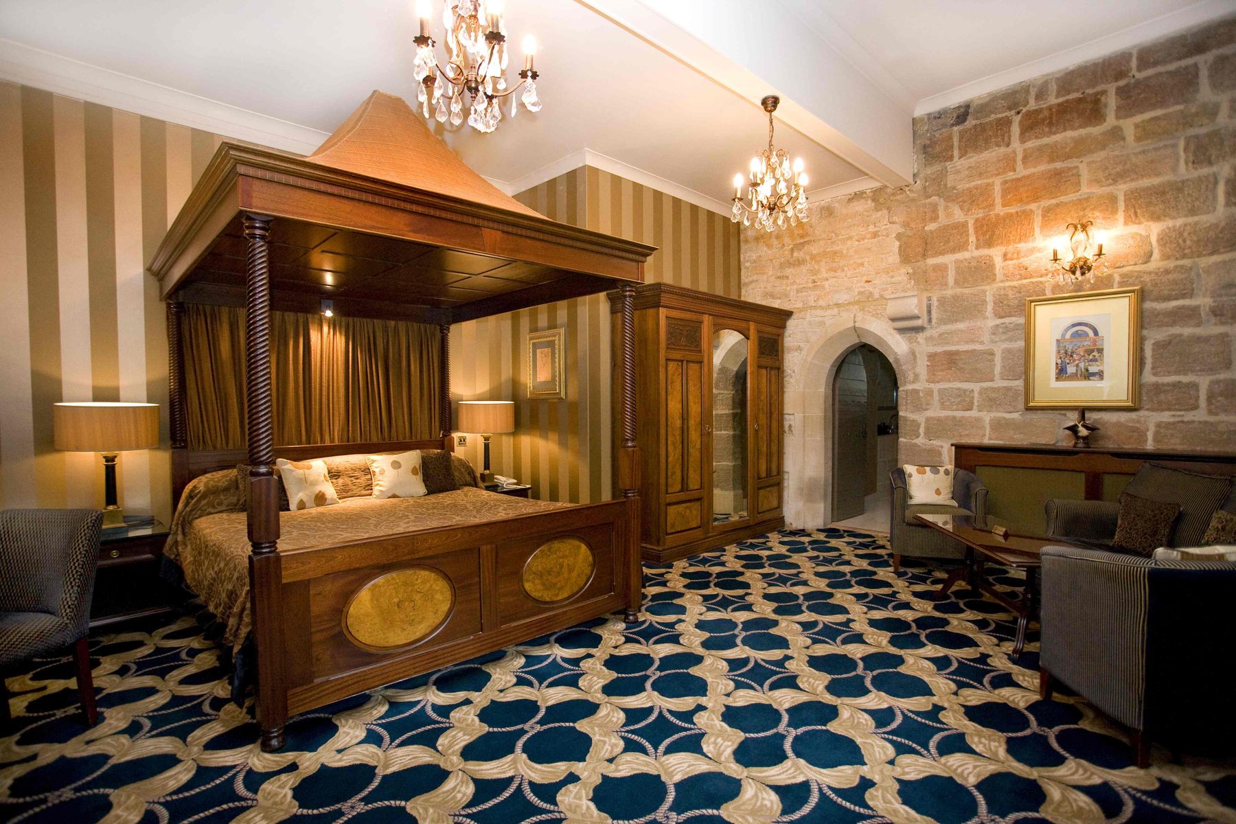 The Radcliffe Room at Langley Castle Hotel