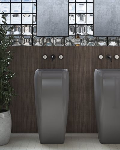 Wall Mounted Basin Tap in Dark Bronze