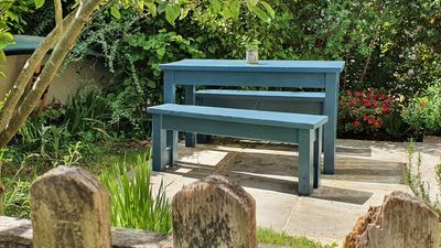 2000px Thorndown Paints, Cavepool Grey Wood Paint Painted Table And Benches, £22, 7130879.jpg