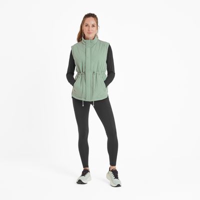 Cassly Women's Padded Gilet - Pistachio 