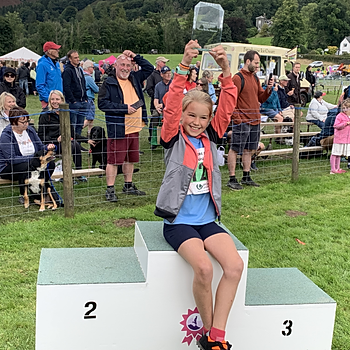 Molly Haigh, winner of the Grasmere Lakeland Sports and Show's 'Young Sports Reporter' competition 2023.