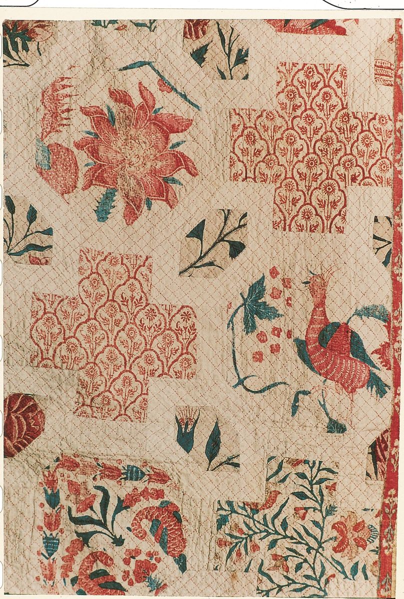The earliest known English patchwork, as housed at Levens Hall and Gardens in Cumbria, England, 