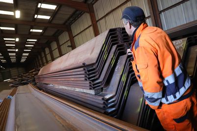 Sheet Piling UK's Emirates Steel Sheet Piles at PD Ports site at Immingham