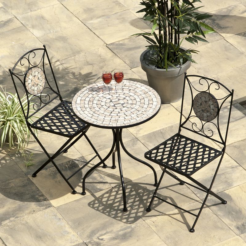 Tangier Mosaic Garden Bistro Set