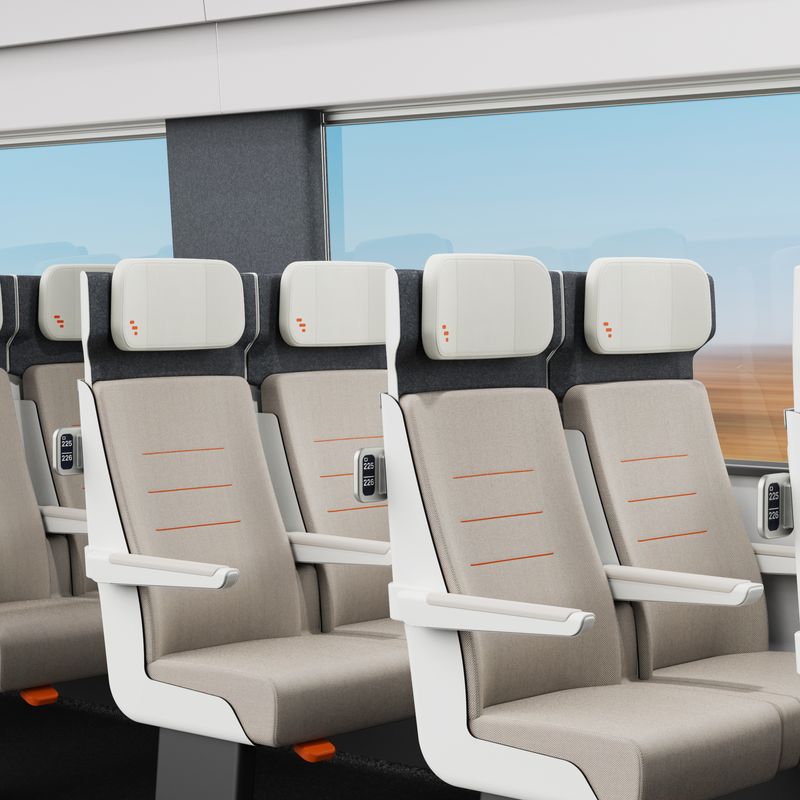 Front view image of rows of ALIZÉ seats