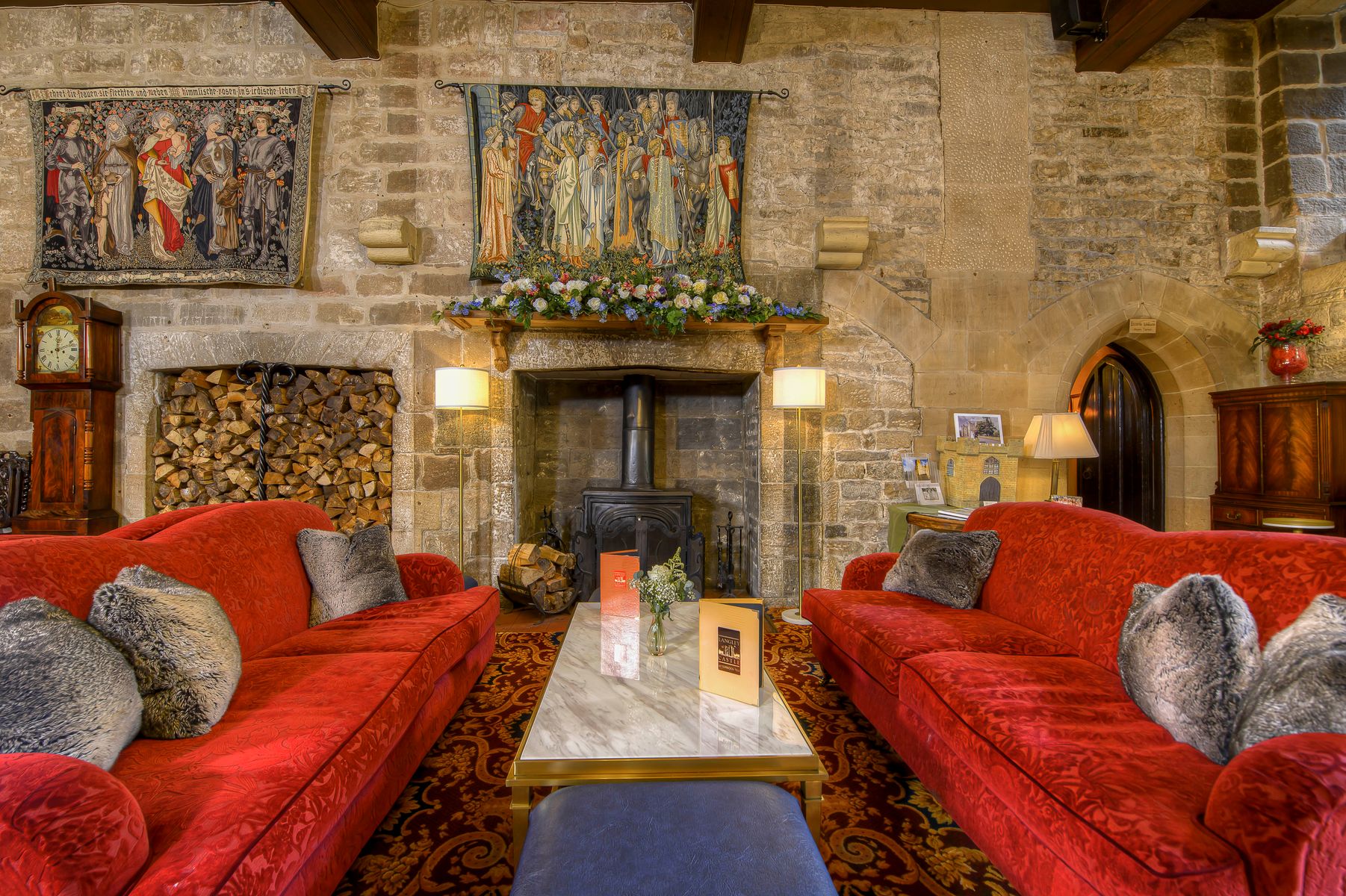 The Drawing Room at Langley Castle hotel and restaurant, Northumberland UK (pic 2026)