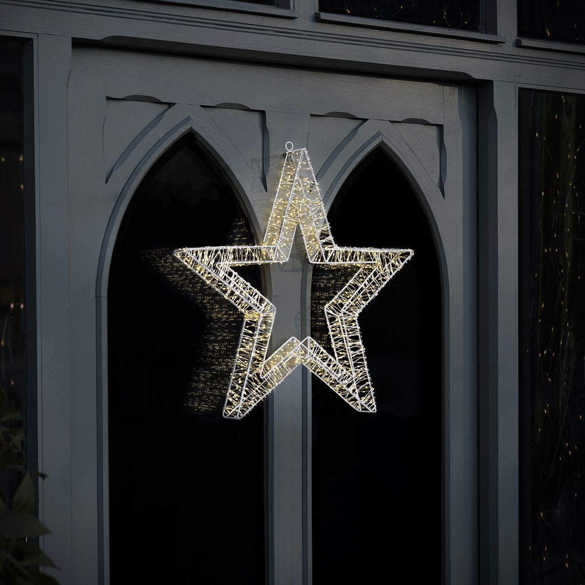 Indoor Outdoor 50cm Light Up Christmas Star