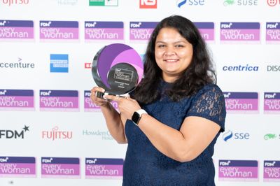 Vinita Rathi, CEO at Systango - Winner of the 'Entrepreneur Award' (sponsored by Howden Group Holdings) at the 2023 FDM everywoman in Technology Awards