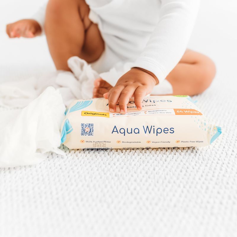 Aqua Wipes Originals clean and soothe with kindness.