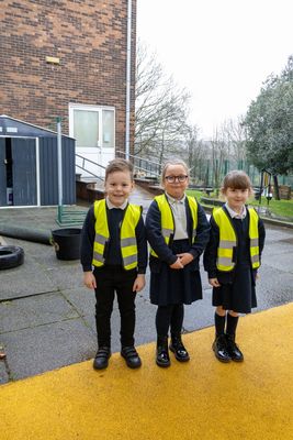 Miller Homes donation of Hi-vis vests to St Stephen's Primary School 