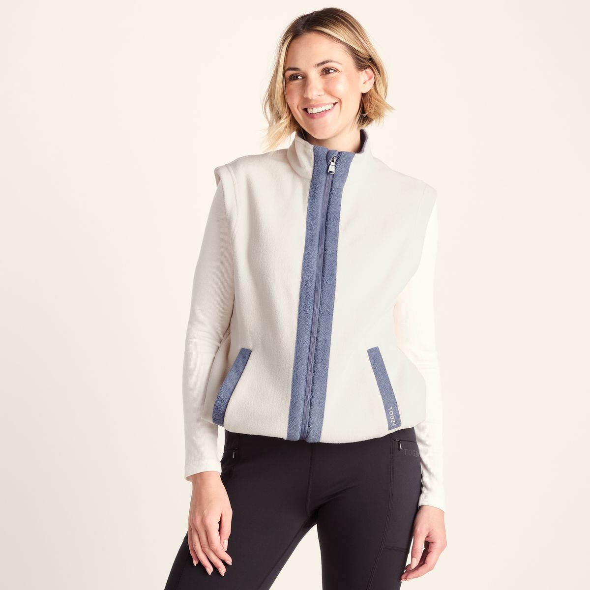 Arrad Women's Relaxed Fit Microfleece Gilet - Vanilla