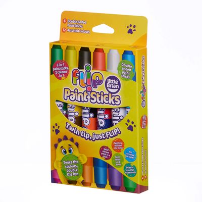 Little Brian Flip Paint Sticks 6 pack 