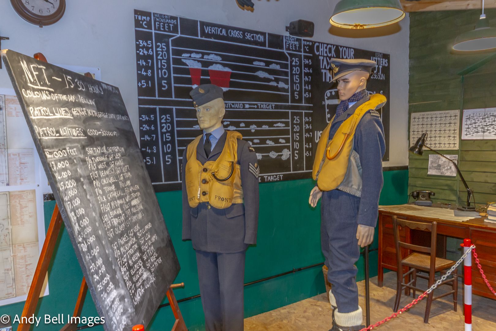 Briefing room at the Spitfire Visitor Centre: Hangar 42, Blackpool