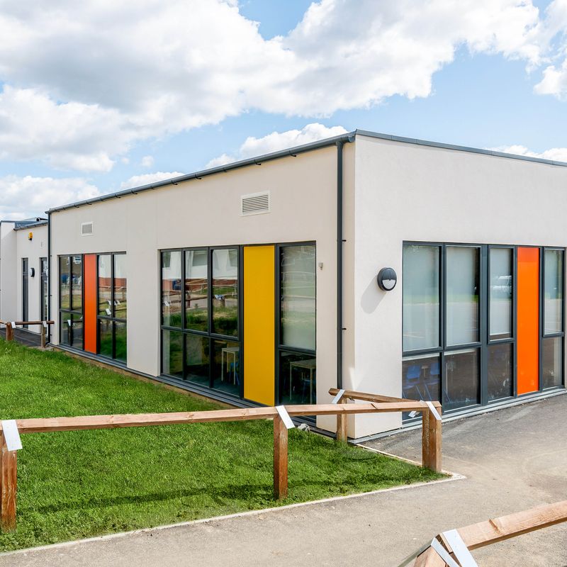 TG Escapes timber frame net zero classroom block at Samual Ryder Academy 