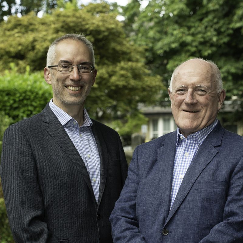 L to R: PinPoint Travel Health and Personalised Diagnostics Limited tech entrepreneurs, Andrew Halliday and Clive Minihan.