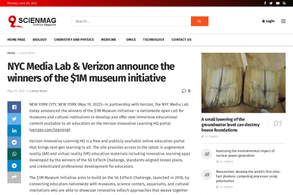 Screencapture of SCIENMAG: Latest Science and Health News