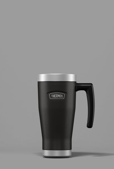 Thermos Icon Series - 470ml travel mug in Granite Black