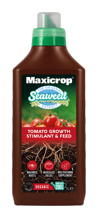 Maxicrop's Organic Tomato Growth Stimulant and Feed - new branding