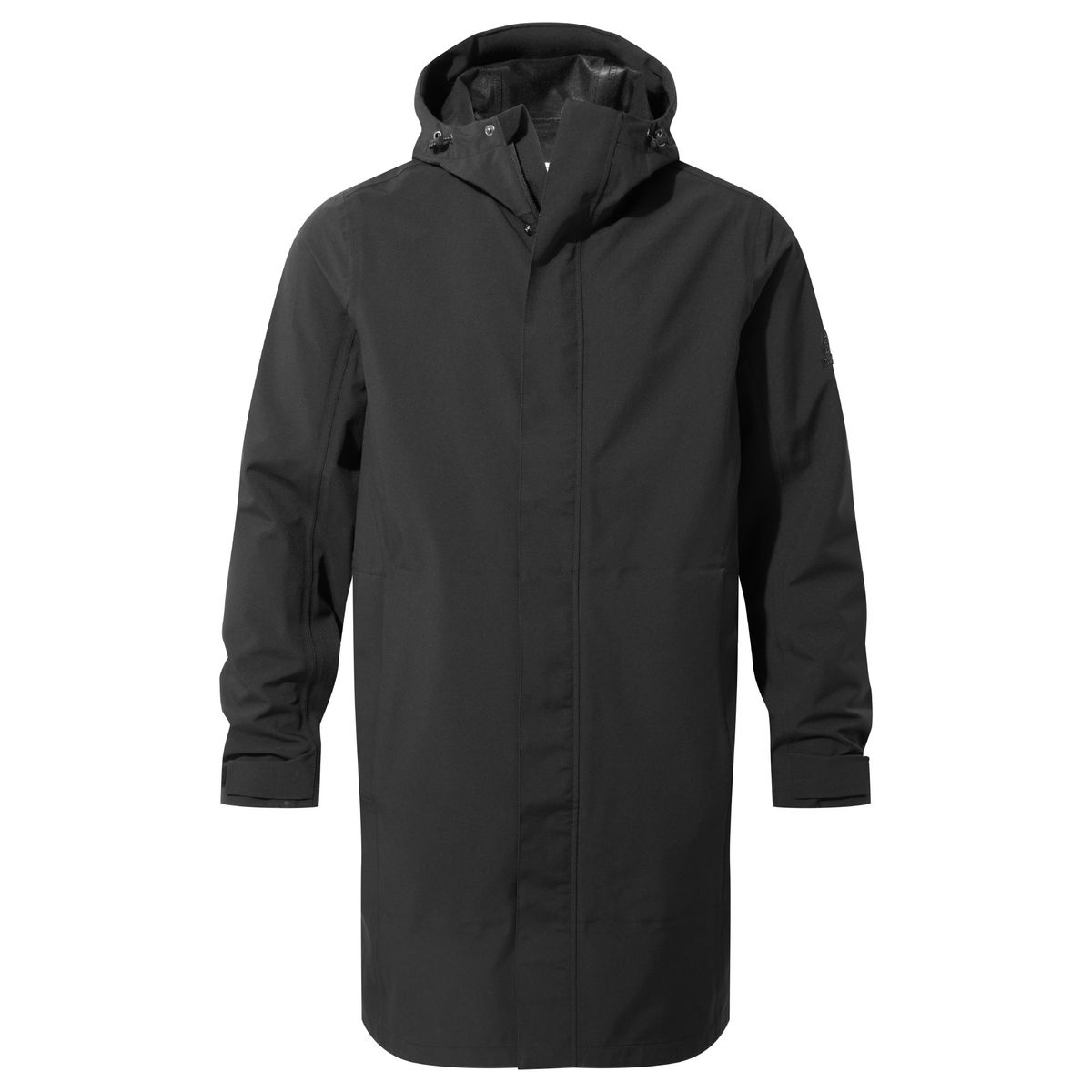 Glenton Men's Long Waterproof Jacket - Black